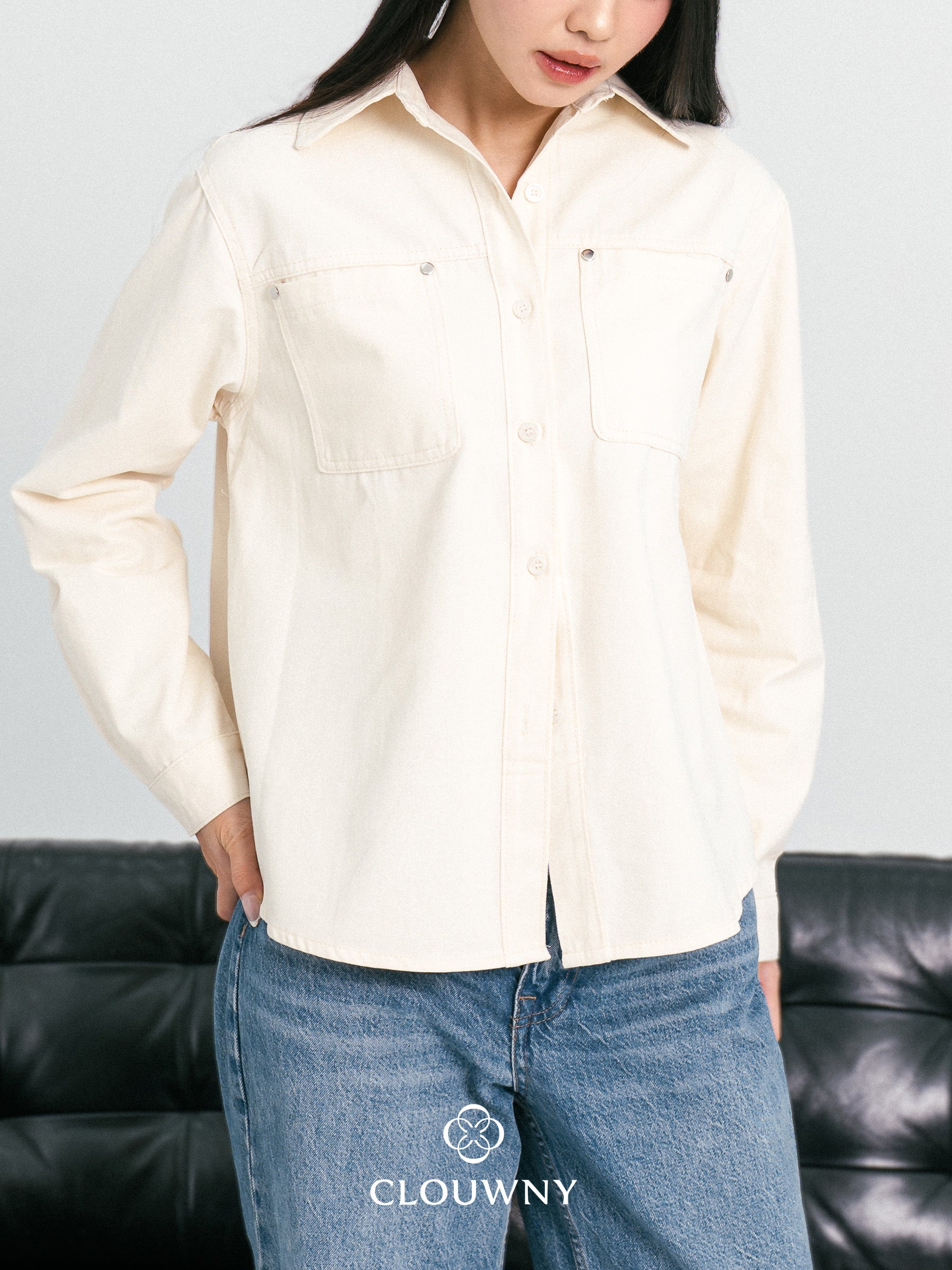 Duches Pocket Shirt - Cream